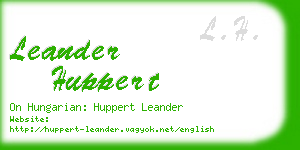 leander huppert business card